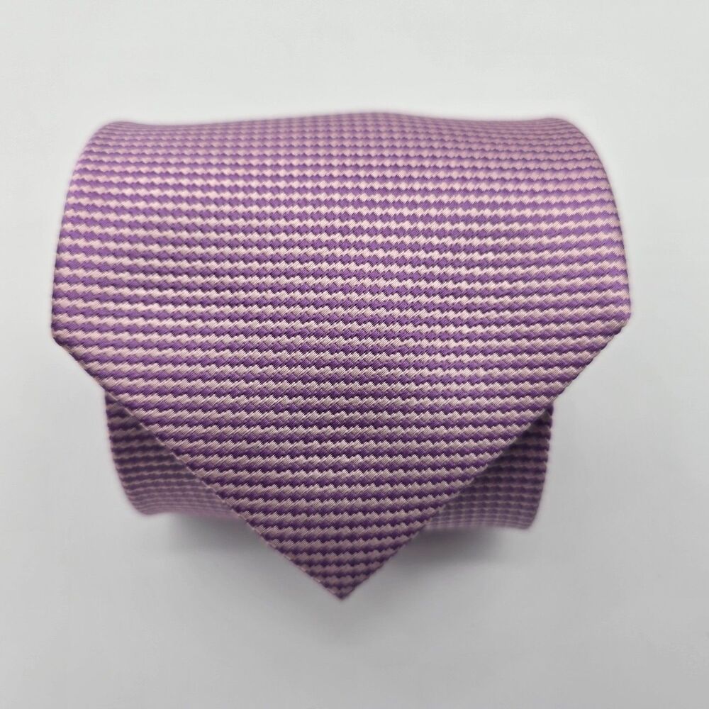 Harrods Knightsbridge Handmade Lavender Silk Tie 3.75x60